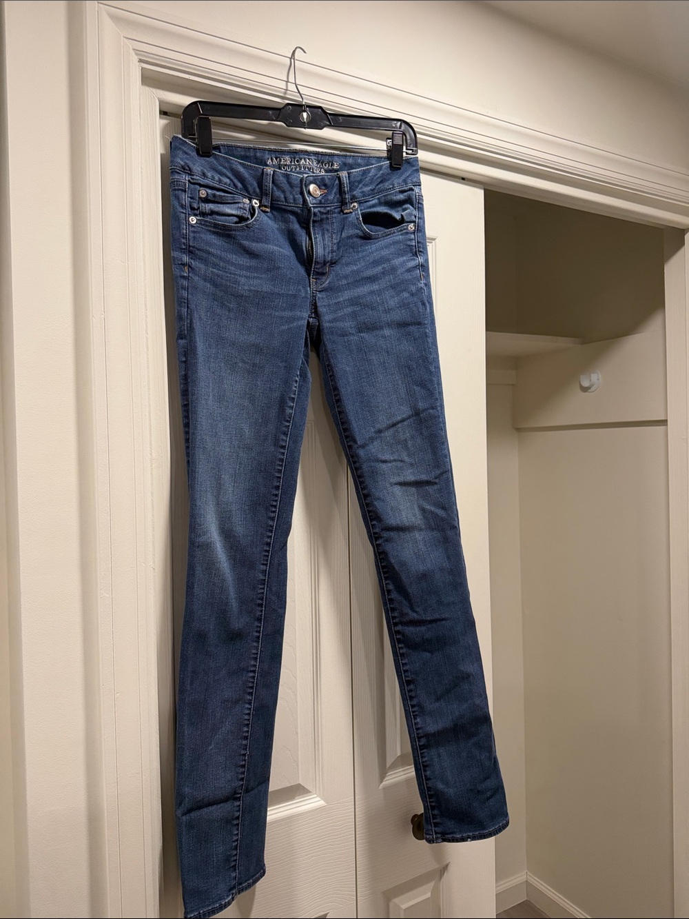 American Eagle Outfitters Dark Blue Skinny Jeans - Slim Fit